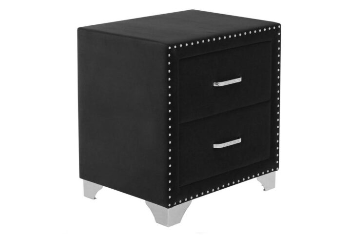 Melody 2-drawer Upholstered Nightstand Grey From Coaster Co. of America