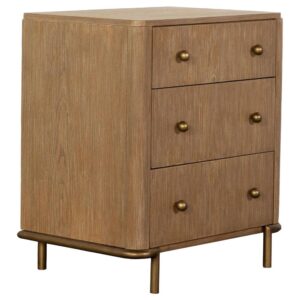 Arini 3-drawer Nightstand with Dual USB Ports Sand Wash From Coaster Co. of America