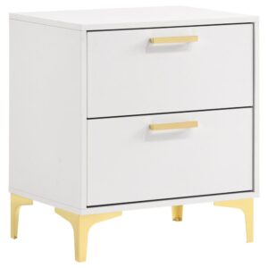 Kendall 2-drawer Nightstand White From Coaster Co. of America