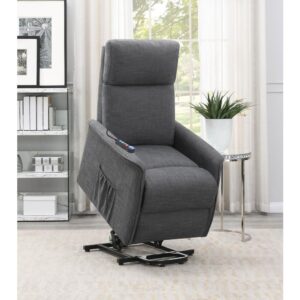 Herrera Power Lift Recliner with Wired Remote Charcoal From Coaster Co. of America