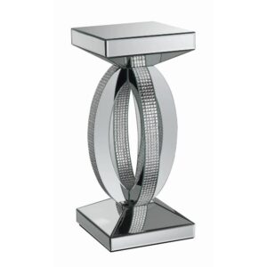 Amalia Square End Table with Lower Shelf Clear Mirror From Coaster Co. of America