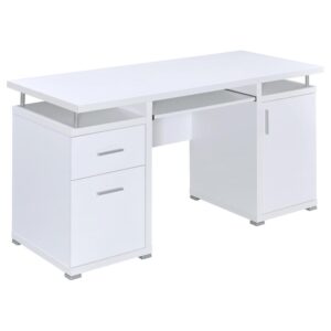 Tracy 2-drawer Computer Desk White From Coaster Co. of America