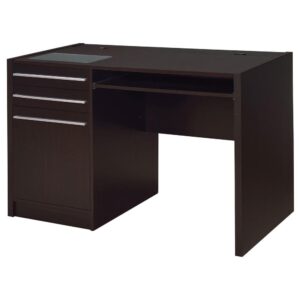 Halston Rectangular Connect-it Office Desk Cappuccino From Coaster Co. of America