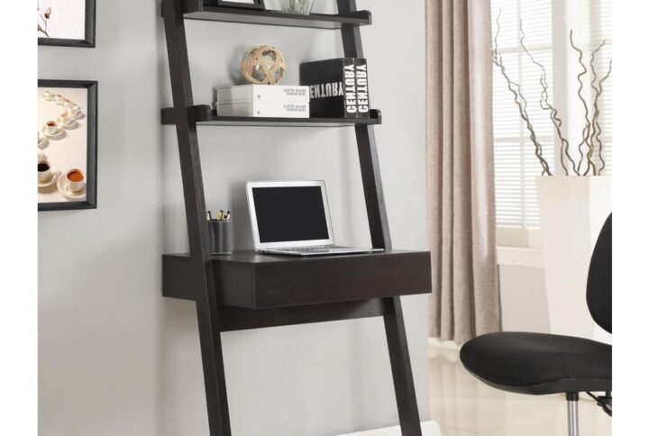 Colella 2-shelf Writing Ladder Desk Cappuccino From Coaster Co. of America