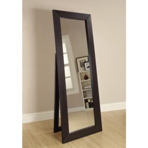 Toga Rectangular Floor Mirror Cappuccino From Coaster Co. of America