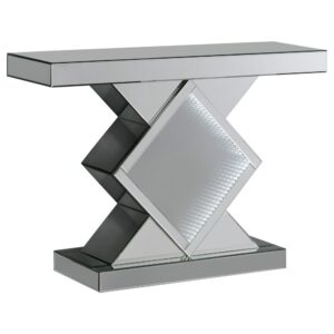 Andorra Console Table with LED Lighting Silver From Coaster Co. of America