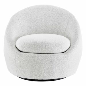 Adelmo Fabric Swivel Accent Chair From New Pacific Direct