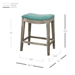 Elmo Bonded Leather Counter Stool From New Pacific Direct