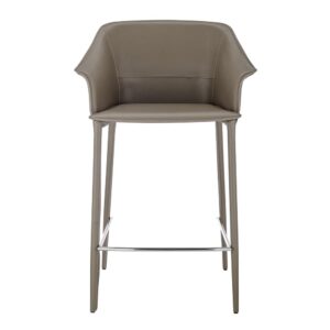 Callie Recycled Leather Counter Stool From New Pacific Direct