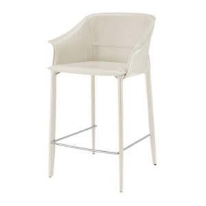 Callie Recycled Leather Counter Stool From New Pacific Direct