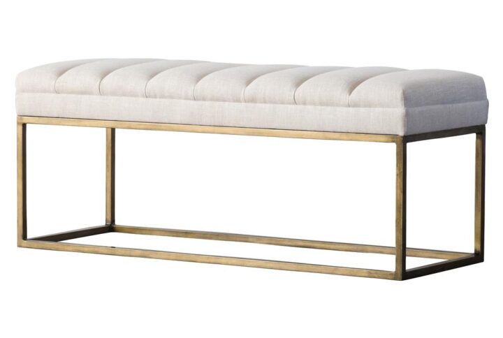 Darius Fabric Bench From New Pacific Direct