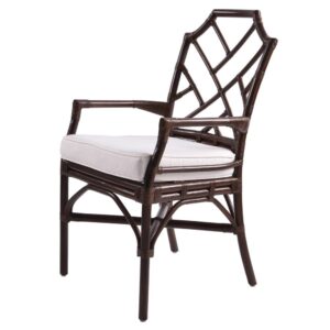 Kara Rattan Arm Chair From New Pacific Direct