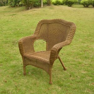 Camelback Resin Wicker Patio Chairs (Set of 2) From International Caravan