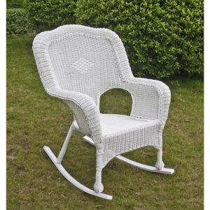 Camelback Resin Wicker Rocker From International Caravan