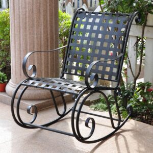 Mandalay Iron Rocking Chair From International Caravan