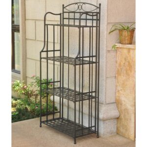 Santa Fe Nailhead 4-Tier Bakers Rack From International Caravan