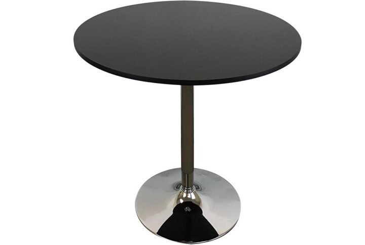 Rd Wood Top Dining Table W/ Chrome Base From Creative Images