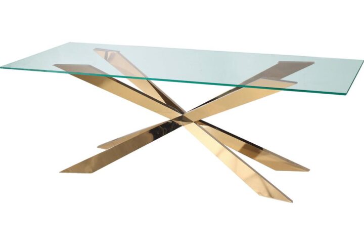 72'' Dining Table With Gold Base From Creative Images