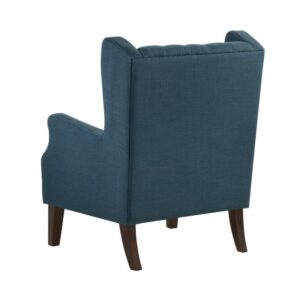 Irwin Blue Linen Button Tufted Wingback Chair From Lilola Home