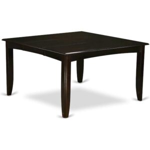 Parfait  Gathering  Dining  Square  54"  Table  with  18"  Butterfly  Leaf  finished  in  Cappuccino From East West Furniture