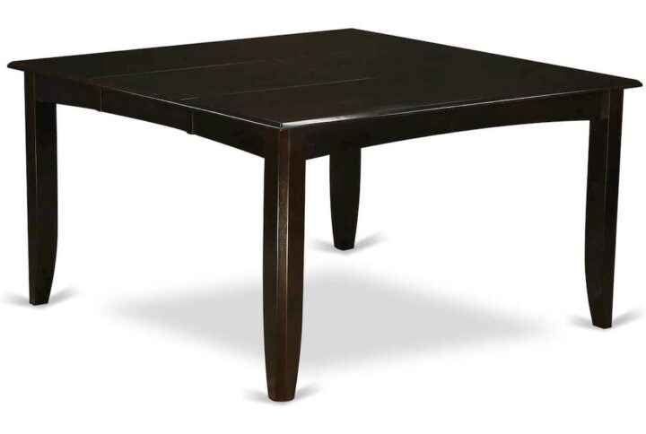 Parfait  Gathering  Dining  Square  54"  Table  with  18"  Butterfly  Leaf  finished  in  Cappuccino From East West Furniture