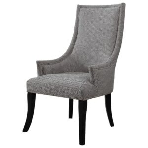 Best Master Republic Polyester Fabric Upholstered Acent Chair - Taupe/Light Gray From Best Master Furniture