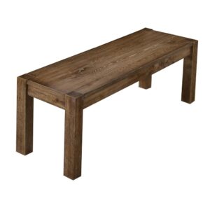 Best Master Furniture Janet 48" Transitional Wood Dining Bench in Driftwood From Best Master Furniture