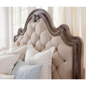 Genoa 5/0 Tufted Upholstered Headboards - Antique Grey From American Woodcrafters