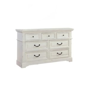 Stonebrook Dresser - Distressed Antique White From American Woodcrafters