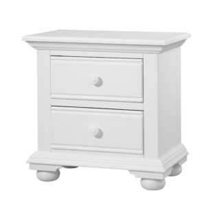 Cottage Traditions 2-Drawer Nightstand - White Cottage From American Woodcrafters