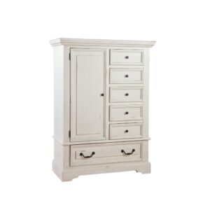 Stonebrook Gentleman's Chest - Distressed Antique White From American Woodcrafters