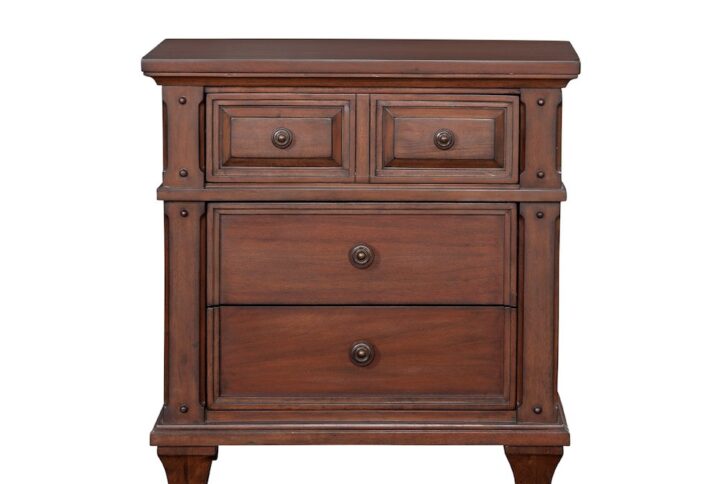 Sedona 3-Drawer Nightstand - Cinnamon Cherry From American Woodcrafters