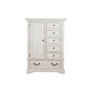 Stonebrook Gentleman's Chest - Distressed Antique White From American Woodcrafters