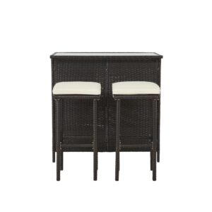 Bar (3 Piece Set- Bar & 2 Stools) From Progressive Furniture