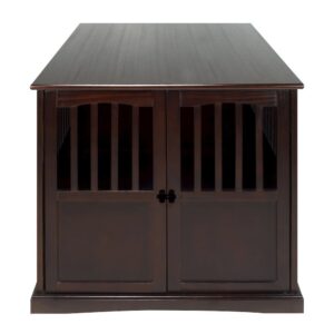 Wooden Extra Large Pet Crate Espresso End Table From Casual Home