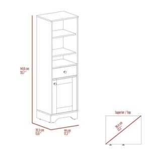 DEPOT E-SHOP Norwalk Linen Cabinet From Depot E-Shop