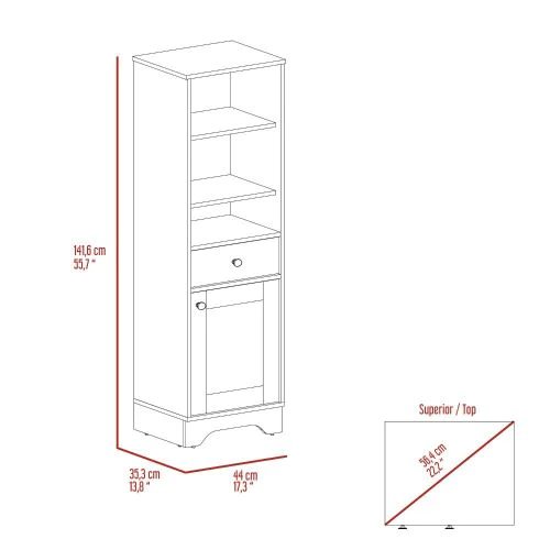 DEPOT E-SHOP Norwalk Linen Cabinet From Depot E-Shop