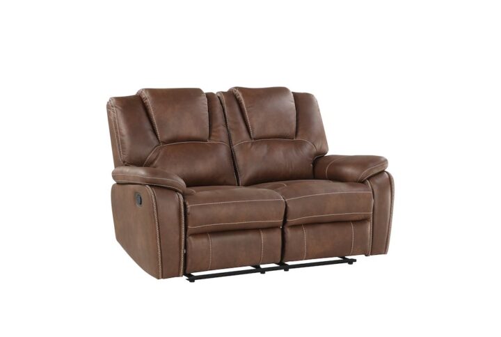 Katrine Manual Reclining Loveseat - Brown From Steve Silver