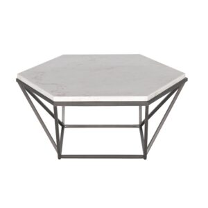 Corvus White Marble Top Cocktail Table From Steve Silver