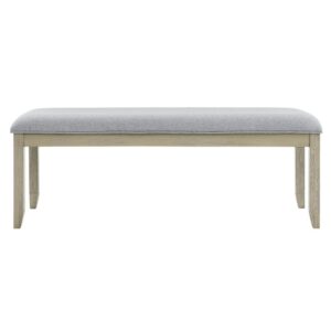 Carena Backless Dining Bench Gray From Steve Silver