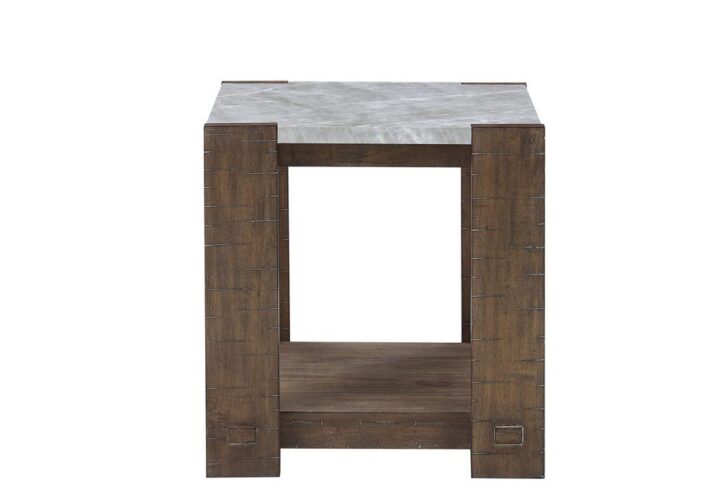 Libby Sintered Stone End Table From Steve Silver