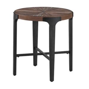 Chevron Round End Table From Steve Silver