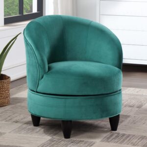 Sophia Swivel Accent Chair Green Velvet From Steve Silver