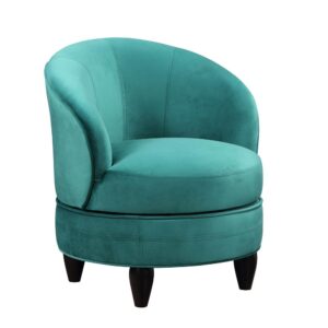 Sophia Swivel Accent Chair Green Velvet From Steve Silver