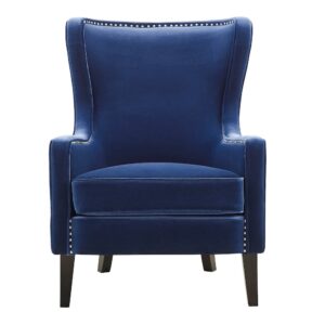 Rosco Velvet Accent Chair - Navy From Steve Silver