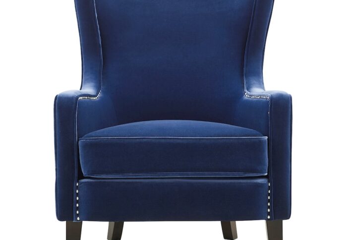 Rosco Velvet Accent Chair - Navy From Steve Silver