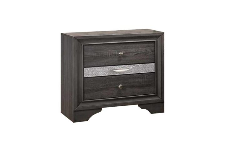 David Night Stand in Gray From Best Quality Furniture