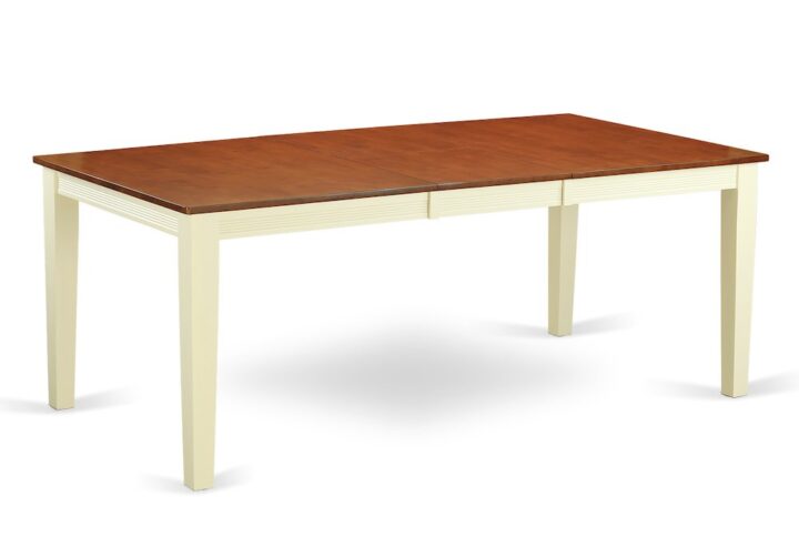 Quincy  Rectangular  Dining  Table  40"x78"  in  Buttermilk  &  Cherry  Finish From East West Furniture