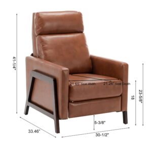 Maxton Push Back Recliner -Caramel From Comfort Pointe