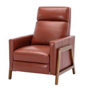 Reed Leather Push Back Recliner - Caramel From Comfort Pointe